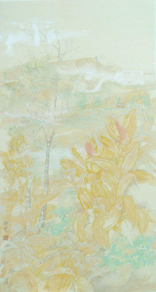 《朗朗假日》工笔淡彩 180×98cm 梁静雯 2012副本.jpg